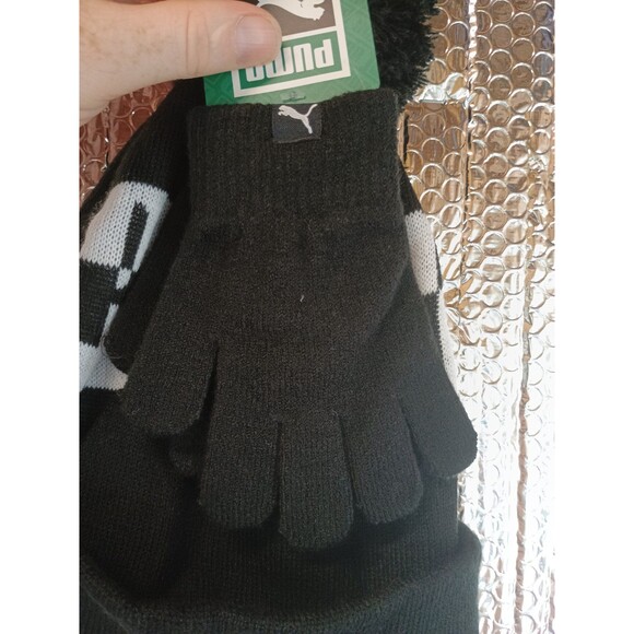 Puma Beanie & Glove Set - Picture 3 of 6